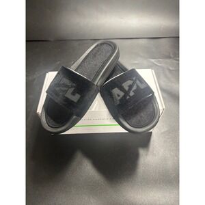 APL Athletic Propulsion Labs TechLoom Velvet Slides Black Women's Size 6‎
